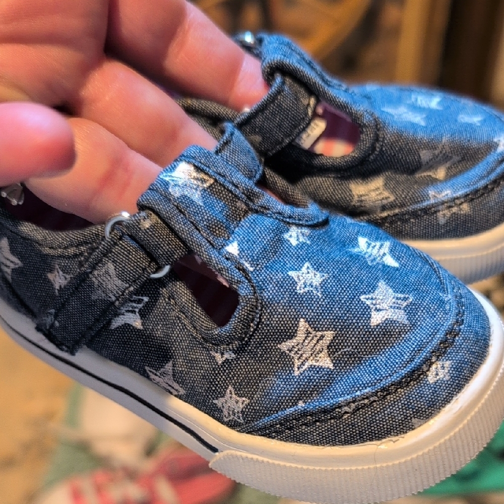 Kids Starry Denim Shoes